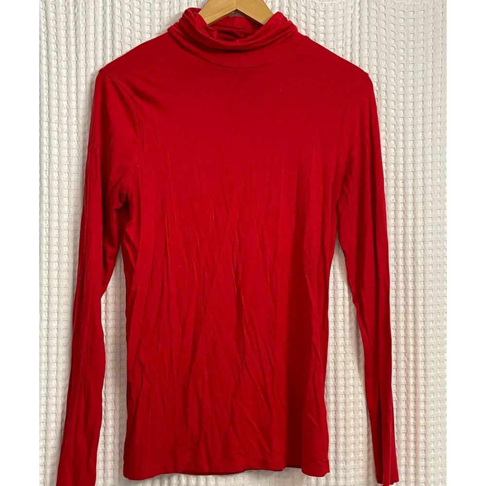 Red Turtleneck | Ellen Tracy | Size M